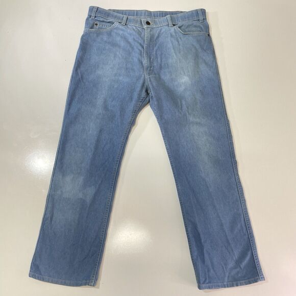 VTG Levi’s Action Jeans USA Regular Fit Cotton Denim Pants 38x29 Blue - Picture 1 of 8
